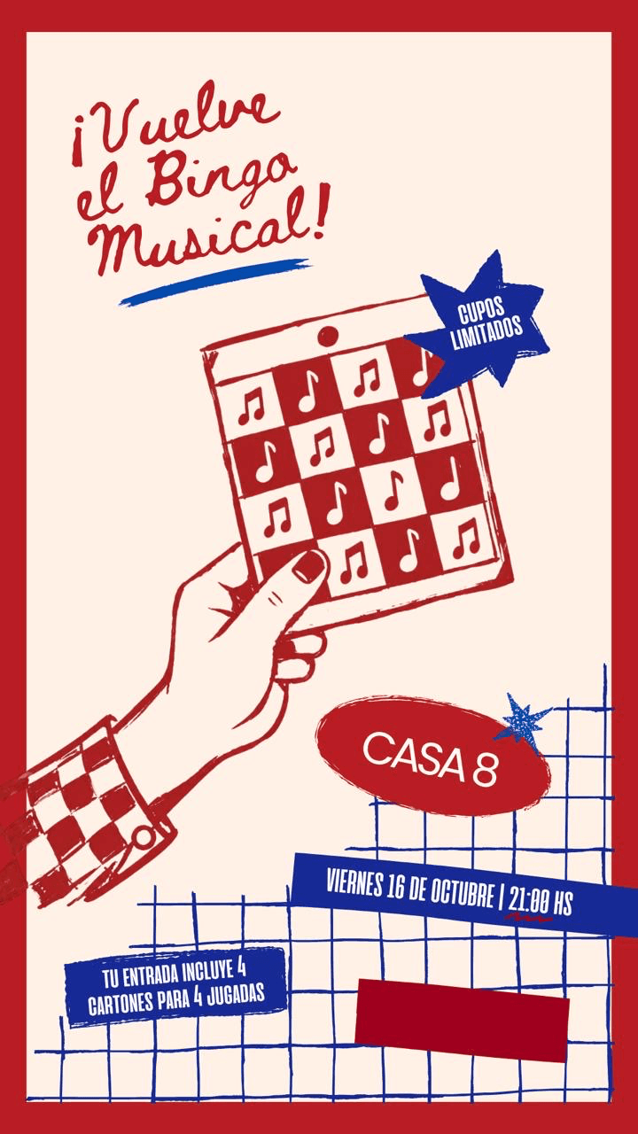 Flyer de Bingo Musical